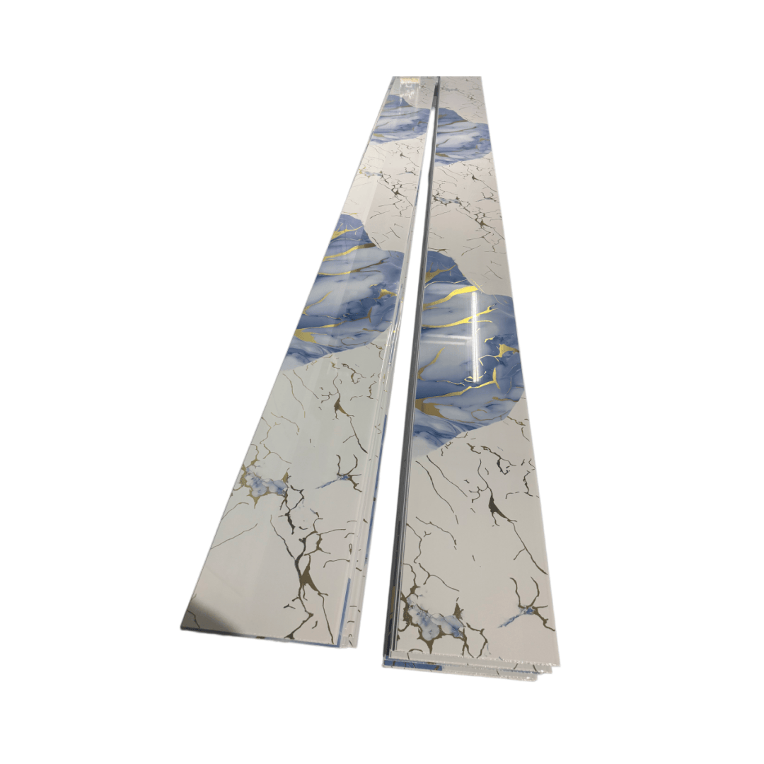 Panel Dinding PVC Gandum Kayu Panel Dinding Plafon PVC kanggo Hiasan Tembok